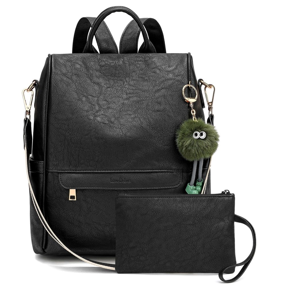 Backpack Purse for Women Leather Fashion Designer Ladies Shoulder Bags😌